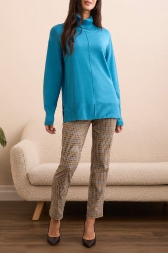 L/S TURTLE NK SWEATER, Size: S