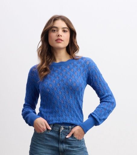 iris sweater - denim blue