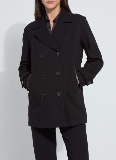 alma cavalry peacoat curvy, Size: 1X