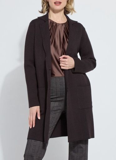 lina sweater car coat curvy, Size: 1X