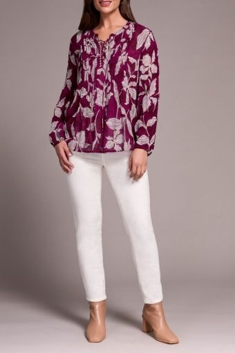BLOUSE W/ PINTUCK, Size: S
