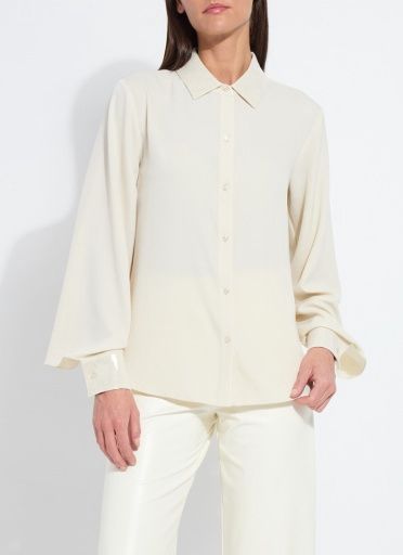 damari sequin emb shirt, Size: XS