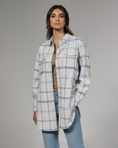 GENERATION PLAID SHACKET, Size: SML