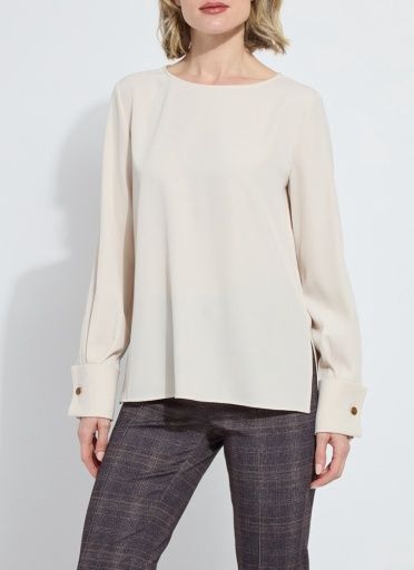 talita french cuff blouse, Size: XS
