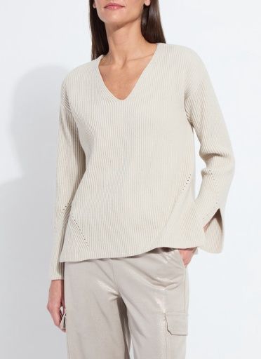 ximena v-neck cozy sweater, Size: XS