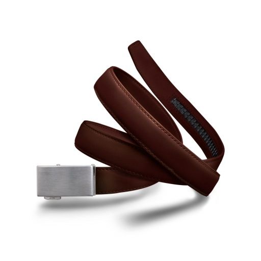 lstl-lmkc-1.0, Colour: platinum buckle &amp; chocolate brown leather, Size: XL