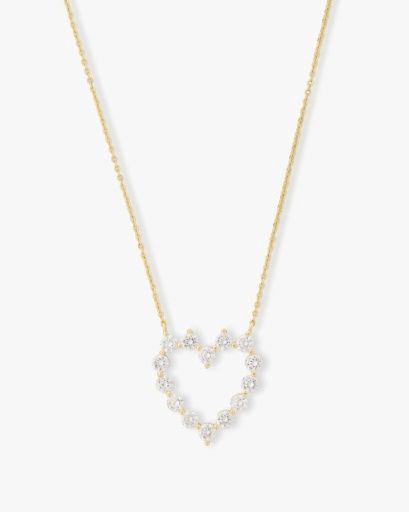 She's an Icon Baby Heart Necklace, Colour: GOLD-WHITE, Season: CORE, Size: O/S