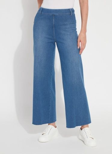 erin hi waist wide leg, Colour: mid wash, Size: XS