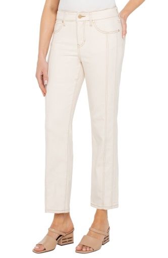 kennedy crop straight w/ seaming 27" ins, Size: 4