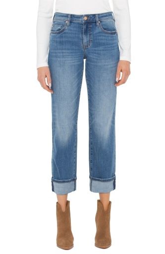 marley girlfriend cuffed 27 rolled/30 ins, Size: 4