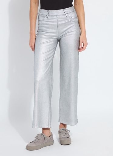 metallic coated denim, Size: XS