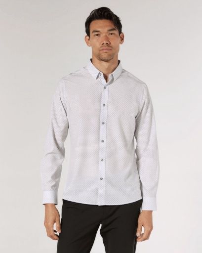 LUCIAN LONG SLEEVE SHIRT, Colour: GREY, Size: MED