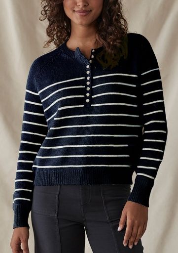 JOSEFINE HENLEY SWEATER, Size: XS