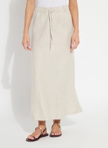 gabriela linen draw string skirt, Size: XS