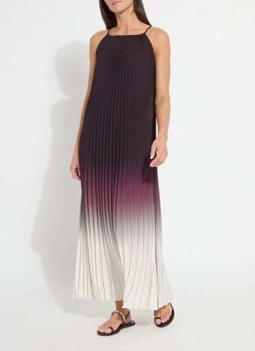 lorena pleated chiffon midi dress, Size: XS