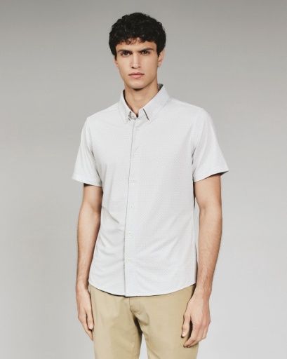 PRYCE SHORT SLEEVE SHIRT, Colour: TAN, Size: MED