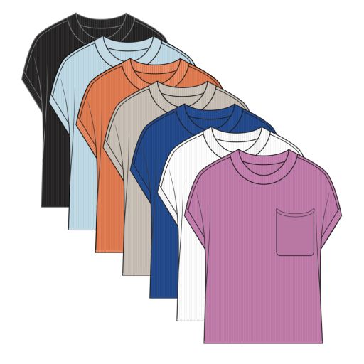 S/S DOLMAN w/pckt, Size: S