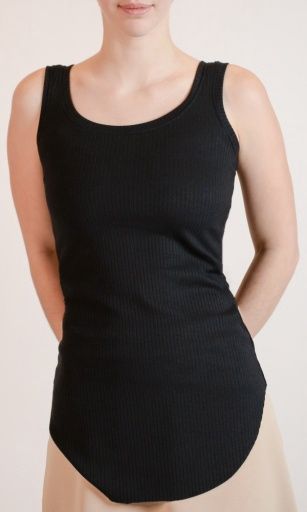 HEDY TUNIC TANK, Colour: BLACK, Size: S