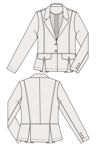 peplum blazer, Size: 1X