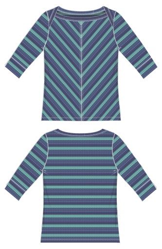 1/2 sleeve fold over boat neck knit top w/ m, Size: 1X