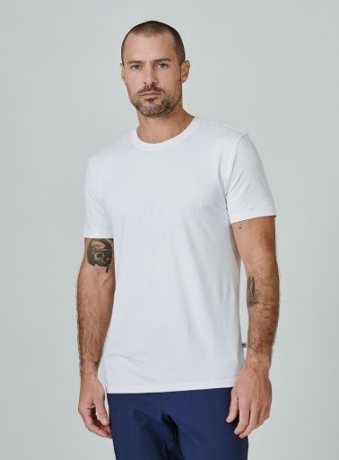 CORE CREW NECK TEE, Colour: WHITE, Size: MED