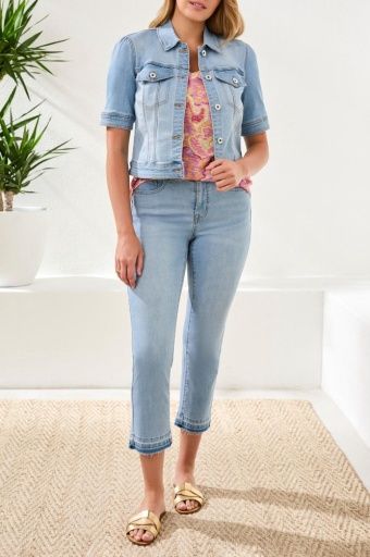 SSLEEVE DENIM, Colour: DESERTSKY, Size: S