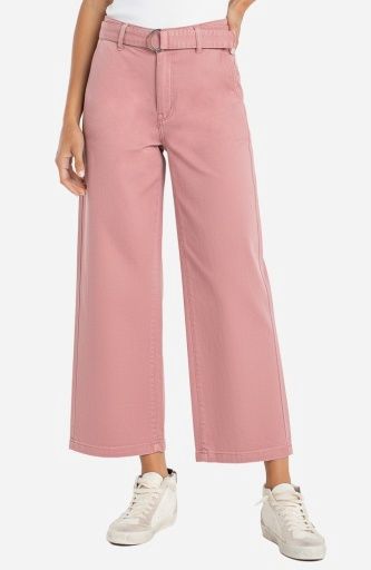 stride wide leg w/ self belt 28 inseam, Size: 4