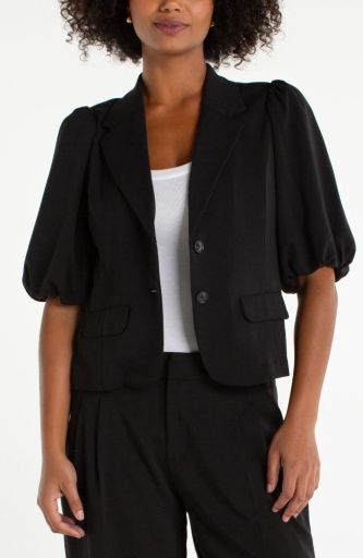 balloon sleeve blazer, Size: S
