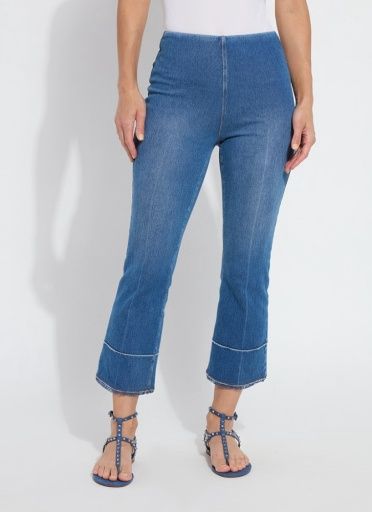 dara seamed hem crop denim, Colour: mid wash, Size: XS