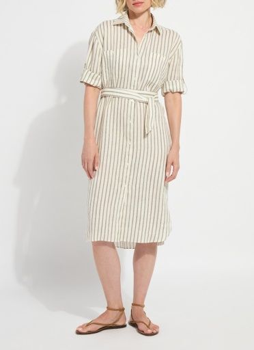 juniper linen tunic shirt dress, Size: XS