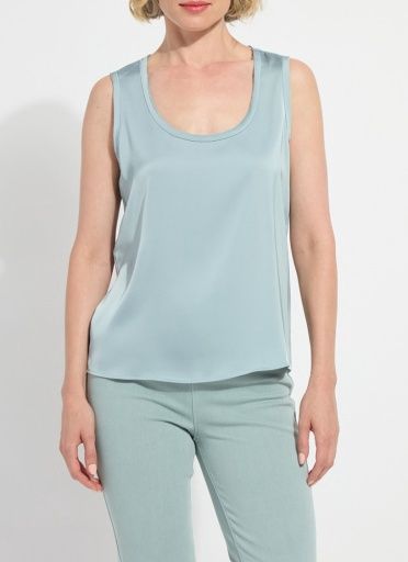 filipa mix media tank top, Colour: detox green, Size: XS