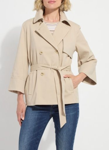dakota cotton cropped trench, Size: XS