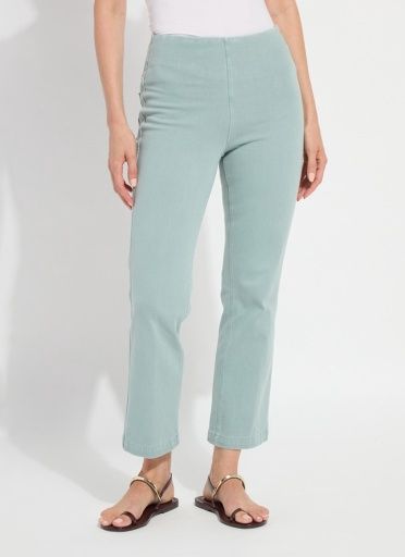 ankle denim baby bootcut, Colour: antique wash detox green, Size: XS