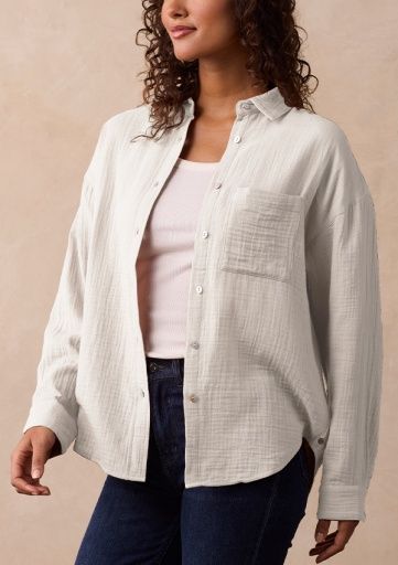 KALO WEEKENDER OVERSHIRT, Colour: IVORY, Size: XS
