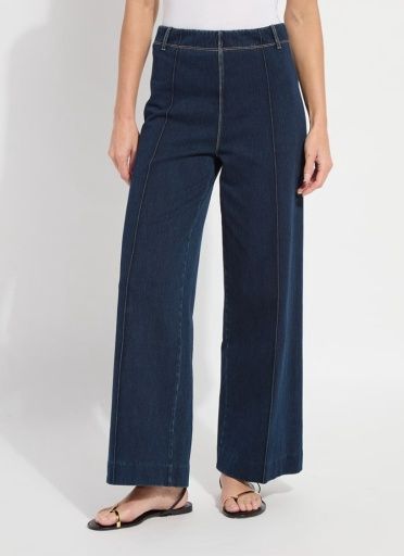 nova hi waist pintuck denim, Colour: indigo, Size: XS