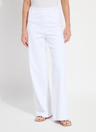 erin hi waist long embroidered denim pant, Size: XS