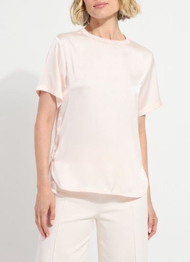 jenika crochet neck band mix media top, Size: XS