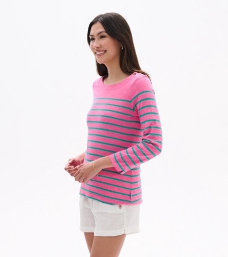 button breton - watermelon stripes, Size: S