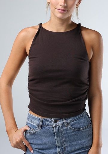 NORMAL JERSEY DRAPED TANK, Size: S