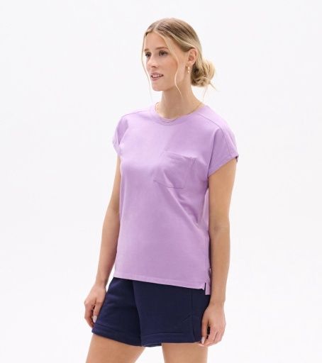 ella relaxed tee - english lavender, Size: S