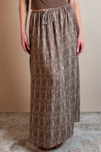 MAXI, Colour: TAUPE PAINTED STRIPE, Size: S/M