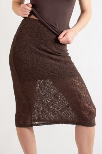 SKY SKIRT, Colour: COCOA, Size: XS
