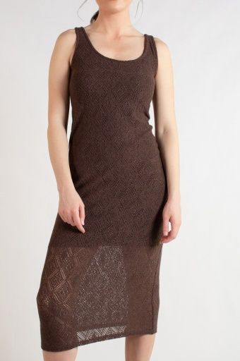 JAMIE DRESS, Colour: COCOA, Size: XS