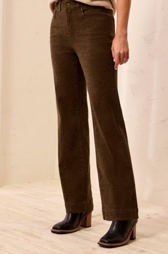 FLY FRT 5 PKT PANT W/ EMBOSSED FABRIC-DK BASIL, Size: 4