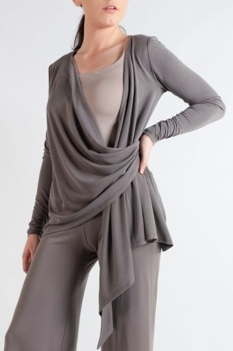MAUDE WRAP, Colour: SLATE, Size: XS