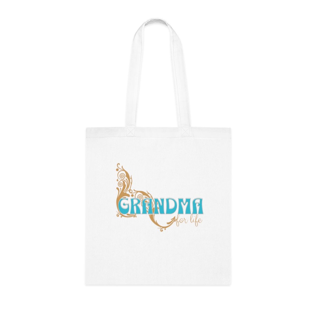 Grandma For Life Cotton Tote Bag - Eco-Friendly Shopping &amp; Gift Bag