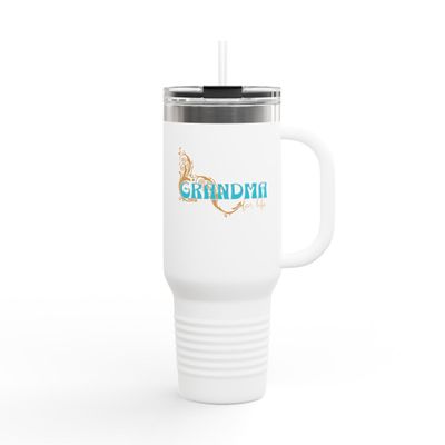 Grandma For Life 40oz Insulated Travel Mug – Perfect for Coffee Lovers and Adventurers