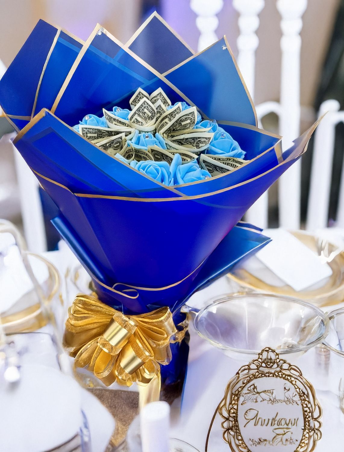 Ocean blue Mini Bouquet (Made to order - please allow 5 business days lead time)