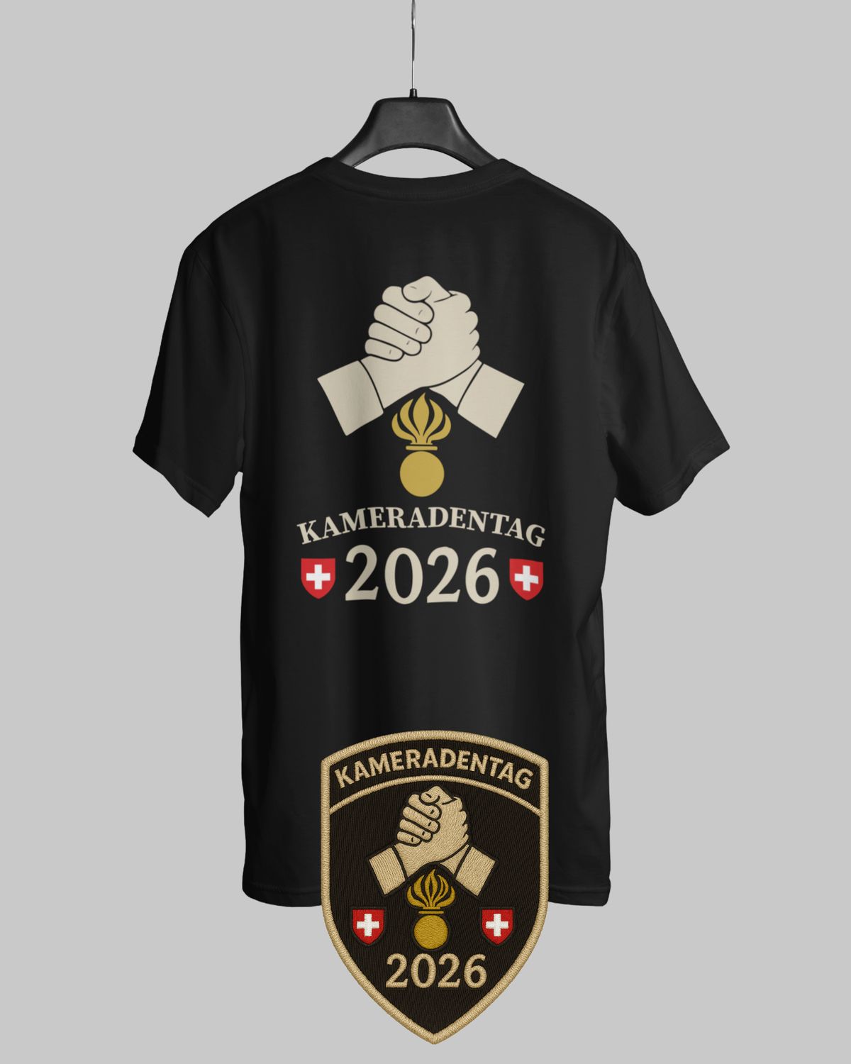 pzgren Kameraden T-Shirt + Badge