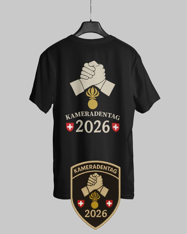 pzgren Kameraden T-Shirt + Badge